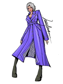 服装设计手绘图 效果图 模特插画 人体比例 漫画动漫人物风格线稿 灵感 个性穿搭 素材 原创