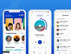 Myusic  - 音乐和播客UI工具包，Myusic  - 音乐和播客UI工具包 UI设计 