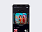 STREAM MUSIC APP concept cards music stream mobile app