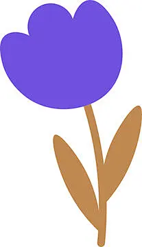 图源免费EPS |多彩简约花卉插画