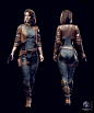Katy - Unreal Engine Project, HoOman Raad : Katy is a character I did for a prototype project in unreal for a client. they were kind enough to give me a chance to work with Unreal Engine.
So this is my first low/mid-poly character presented in Unreal engi