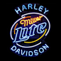 Fashion Neon Sign Miller Lite Harley Davidson Neon Sign neon light sign electronic sign24x20!!!Best Offer!
