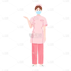 卡通感护士节护士元素贴纸