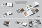 A5横版双折小册子设计样机PSD贴图样机PS样机素材 – 图渲拉-高品质设计素材分享平台