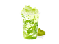 抹茶冰沙png