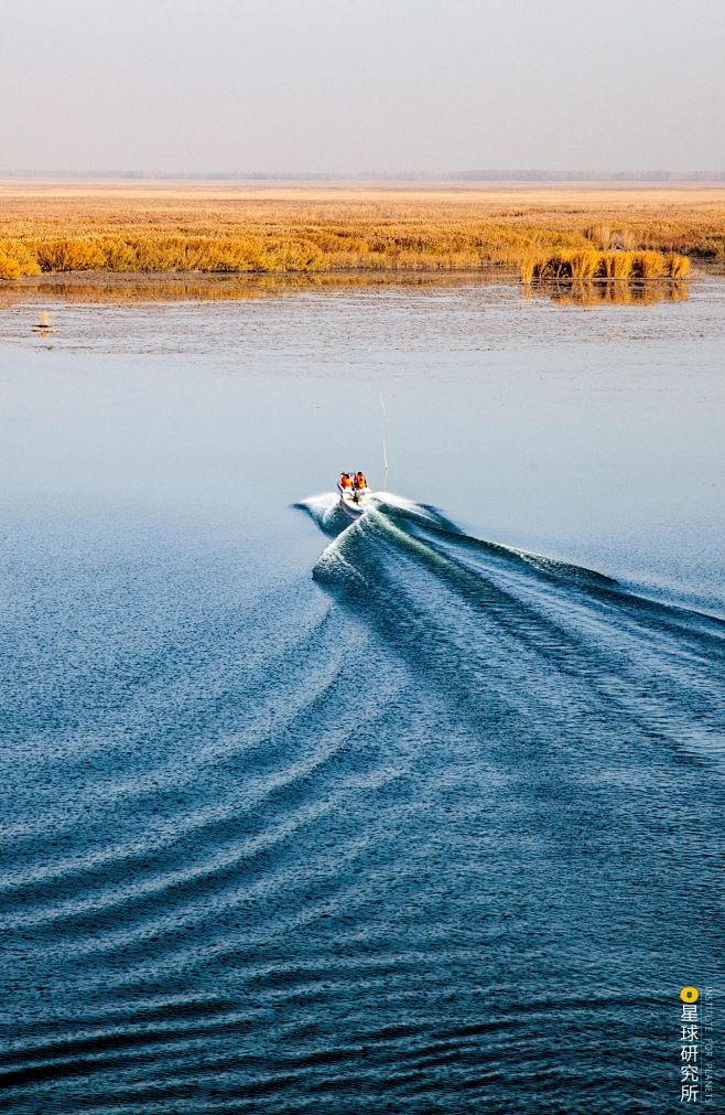新疆的第一大湖、中国第十大湖博斯腾湖，面...