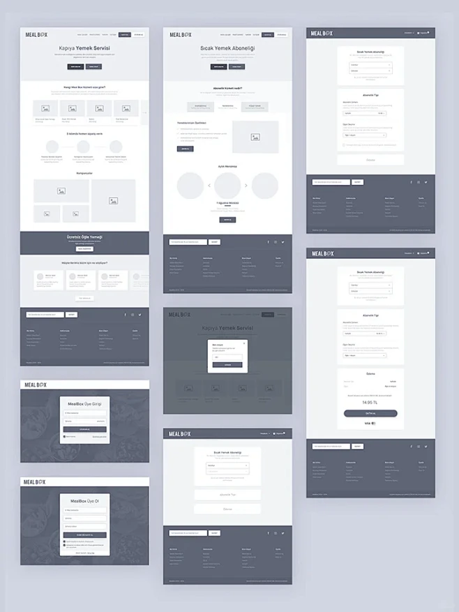 15套网页设计高级排版 | 网页设计原型...