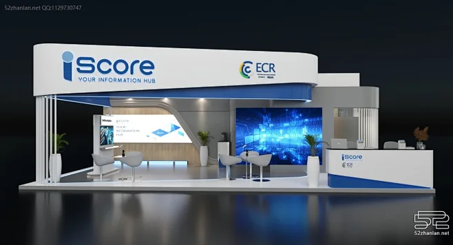 【Iscore】展台设计分享 – 52展览设计-花瓣网
