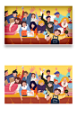 可爱卡通1125感恩节手绘卡通插画海报-众图网
