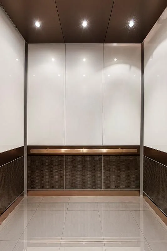 Mix of light toned glass or laminate on upper panels; darker lower ...