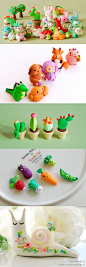 Cutest little polymer clay figures.