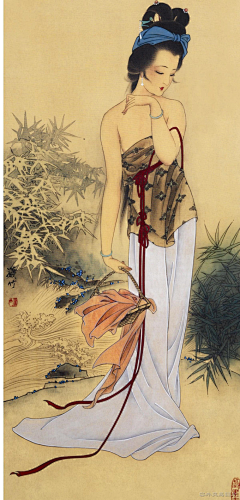 问琴WQ的素材库采集到问琴WQ的国画素材
