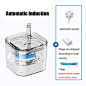 2.2 L Cat Smart Water Dispenser Water Purifier Pet Automatic Circulating Flowing Water Transparent Cat And Dog Feeding Water