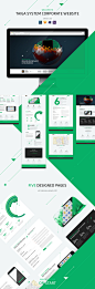 Taiga System Corporate website : Taiga corporate website is designed for a team of developers working on DLP systems for mobile devices. DLP systems monitor data transferring, notify you and help you to prevent proprietary data leakage and theft through m