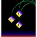 abstract art diamond  Drawing  flower geometric gradient light pattern poster