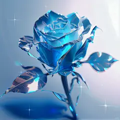 #碎冰蓝玫瑰 有一种玫瑰叫碎冰蓝玫瑰，它有一个很浪漫的花语：我送你的希望是星辰和大海。因为天空是蓝的，大海也是蓝的，我想你的时候是蓝色。蓝色的英文是：Blue,，而Blue=Because love you everyday，因为爱你的每一天。一定要分享给最爱的人哦…… #碎冰蓝玫瑰 #手机壁纸 - 小红书