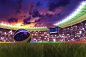 World soccer cup in 2014 at night