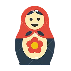 俄罗斯套娃物品png免抠图片素材