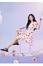 ONE MORE2021夏装新款连衣裙女春秋衬衫裙温柔收腰碎花裙子女夏-tmall.com天猫