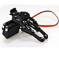黑色1自由度 金属爪子 机械臂 机械手 机器人配件 MG99
