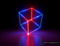 3D霓虹灯虚拟现实抽象迷幻的闪烁的背景超清素材 :  