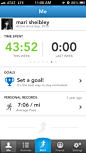 Runkeeper iPhone user profiles screenshot