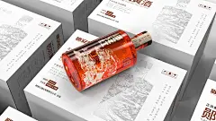 陨阳黄酒包装插画设计-古田路9号-品牌创意/版权保护平台