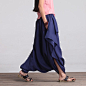 Casual Loose Fitting (R)Comfortable and casual harem pants- Women Clothing (QK002) : Casual style, loose fitting  Linen blend  *·.♥.·*´¨¨*·.♥.·*´¨¨*·.♥.·*´¨¨*·.♥.·*´¨¨*·.♥.·*´¨¨*·.♥.·*        S Waist 68-72cm Hips 103cm Length 94cm