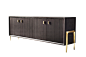 Serge Cabinet - Contemporary Transitional Art Deco Mid-Century Modern Credenzas - Dering Hall