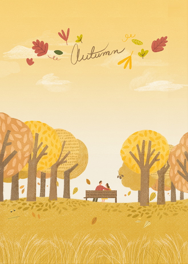 秋季插画