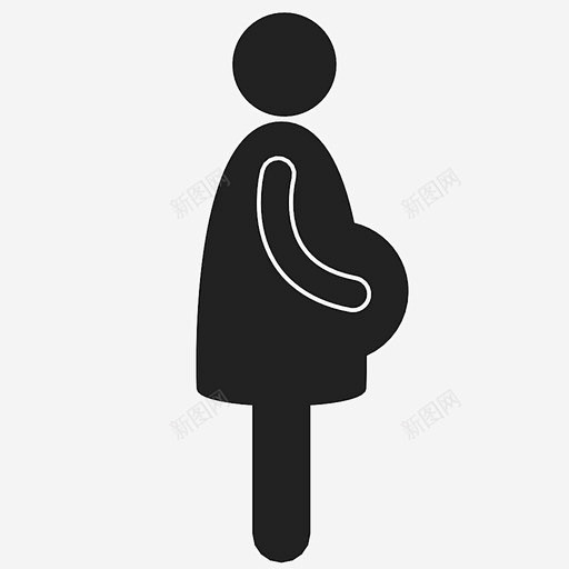 孕妇婴儿怀孕图标高清素材 婴儿 孕妇 怀孕 站立 免抠png 设计图片 免费下载