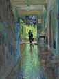 艺术家Peter brown的作品可以很轻易的把人拉入到画中的场景，让人感受到当时那种天气和氛围，生动的笔触和色彩看得人好舒服～