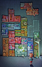 Tetris tribute : A digitally painted tribute to Tetris
