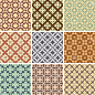 Set of abstract seamless patterns vector illustration