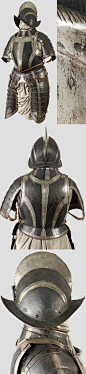 A black and white half-armour  Nuremberg, circa 1580/90 .