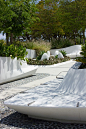 Modern gardens at Perez Art Museum in Miami