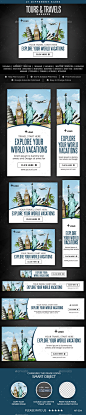 Tours & Travels Banners - Banners & Ads Web Elements