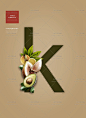 394号英文字母花朵物品穿插创意艺术字灵感海报设计PSD模板素材-淘宝网