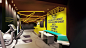 modern gym fitness minimal grey yellow boxing ring Boxing
