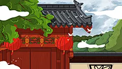 中国风古风古建筑背景
