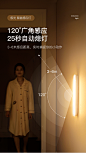 希尔顿人体感应灯USB充电款卧室婴儿喂奶床头灯过道护眼LED小夜灯-tmall.com天猫