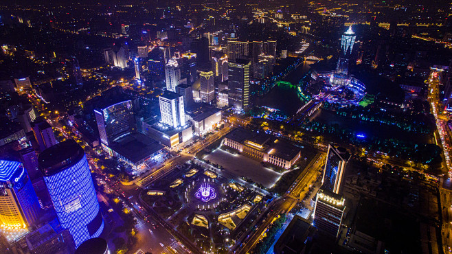 杭州武林商圈夜景 - 子悠 - 图虫网 ...