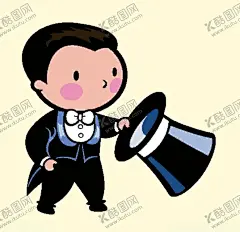 魔术师表演 【酷图网】魔术师,魔术师表演,卡通魔术师,手绘魔术师,职业人物插画,卡通职业人物,人物插画设计,男性人物设计,女性人物设计,儿童人物设计