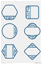 中国风中式国潮传统窗格装饰边框标题框素材