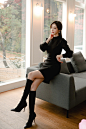 ▼SonYoonJoo▲191230图片_RO更新【迷情爵士酒心黑巧魅丽包臀裙】