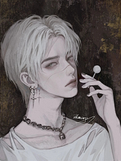 鸭仙森的鹿采集到男头像侧脸