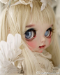 #Custom Blythe# 老久没发Milk Teaさん的新作了~让人嘴巴合不上的新改娃 。白色天使，已经让某美人收入囊中~