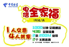 手绘海报  - 源文件下载【酷图网】手绘海报,全家福,手绘边框,资费,套餐,