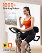 Amazon.com : YOSUDA Exercise Bike, 5 in 1 Folding Exercise Bike for Seniors 330lbs Capacity, Magnetic X-Bike with 16-Level Resistance, Back Support Cushion for Home Gym Workout : Sports & Outdoors