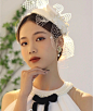 法式优雅复古网纱小礼帽新娘婚纱宴会白色头饰网帽汉服礼服头饰-淘宝网